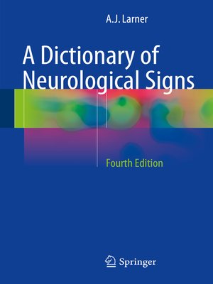 cover image of A Dictionary of Neurological Signs